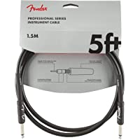 Los mejores  - Fender 099-0820-026 Cable de instrumentos de la serie profesional - 5 pies - STR-STR - negro